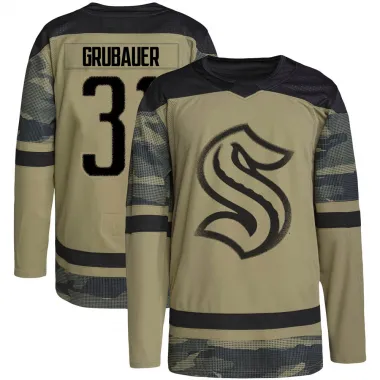Outerstuff Youth Philipp Grubauer Teal Seattle Kraken Special Edition 2.0 Premier Player Jersey Size: Small